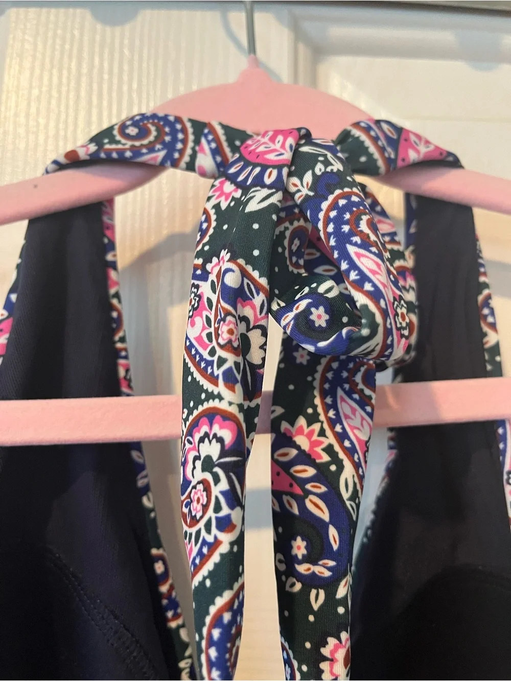 Boden Valencia One Piece Swimsuit. Green, blue, pink paisley. Size 6 - Picture 10 of 12